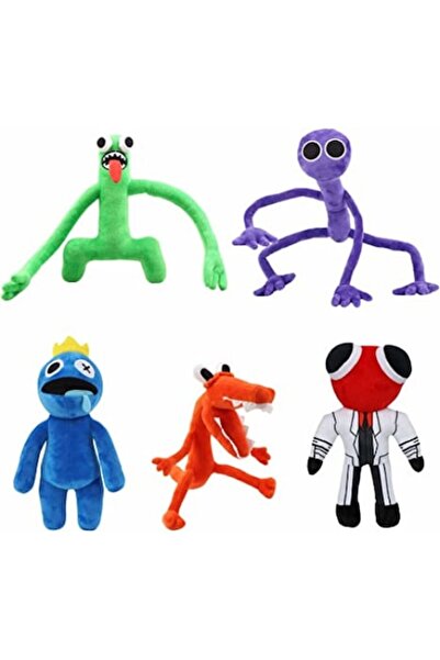 OEM Set de 5 jucării de pluș, Prietenii Curcubeului Roblox, 30 cm
