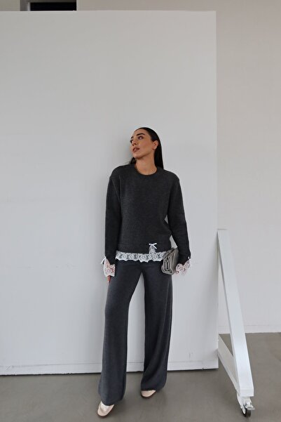 Özge Özgenç Elastic Waist Wool Knit Pants