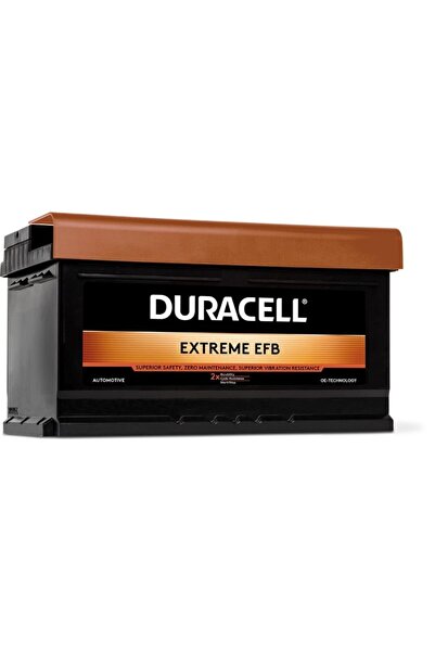 Duracell DE60EFB 12V 60Ah 580A Extreme Start Stop Efb Akü (Üretim TArihi:2025)