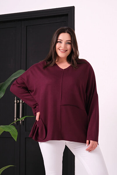 aytemas Loose Blouse with Stitched Front Pockets