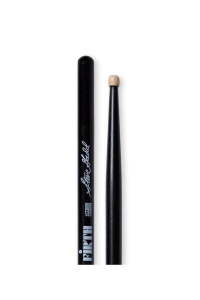 VIC FIRTH عصا الطبول الخاصة بستيف جاد (خشب أسود) |   طلاء أسود - معيار الاستو...