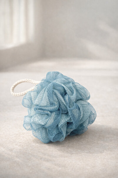 Şahane Pazar ليفة استحمام ناعمة الملمس لتعزيز الرغوة باللون الأزرق SHN-1415