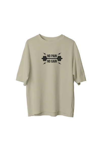 CANDLEMASTORE No Pain No Gain - Oversized T-Shirt