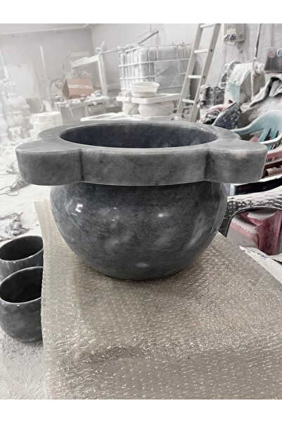 Lotos Mermer gri kurna ,küçük kurna ,hamam kurnası ,Türk hamam kurnası