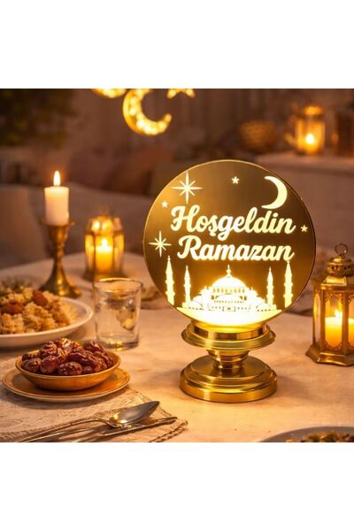 parti sürprizi Hoş Geldin Ramazan Işıklı Dekor Süs 1 Adet