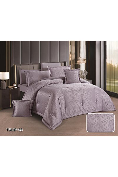 Red Rose Tulip Jacquard Single Bedspread, 5-piece set, soft microfiber fabric...