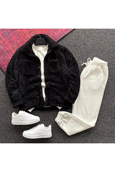 THANBUTİK سترة من القطيفة و3 قطع من الصوف الناعم وبدلة رياضية من الصوف مكونة ...