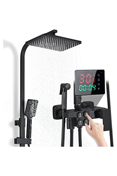 Sanlux Multifunctional Shower Panel with Thermostat and LED