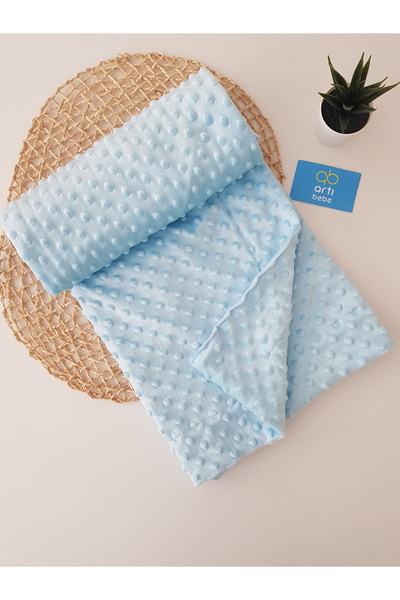 artıbebe Double Layer Blue Color Chickpea Baby Blanket