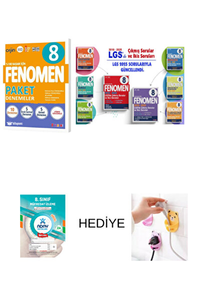 Fenomen Yayıncılık LGS Paket Denemeler ve çıkmış sorular ikiz sorular seti 20...