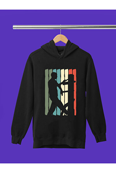 MAGORS SWEATSHIRT CU GLUGĂ PENTRU COPII, IMPRIMAT KUNG-FU SPORTS, 3 fire, CAL...