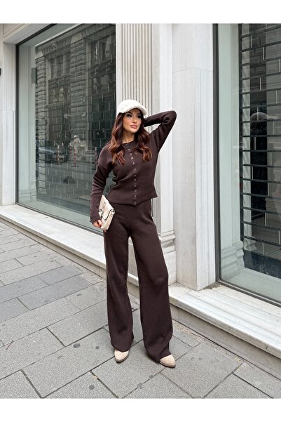 TOFİX textile Σετ πλεκτών ειδών με κουμπωτά κούμπωμα στη μέση