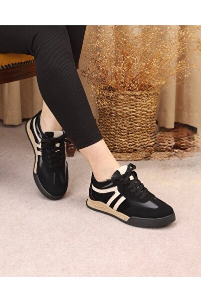 Layber Women's Sneaker Lace-Up Solid Color Sole Sports Shoes