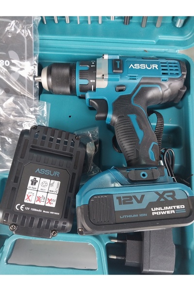 KPRE-TİCARET Assur matkap seti çift akülü 2 yıl garantili 81 il servisi