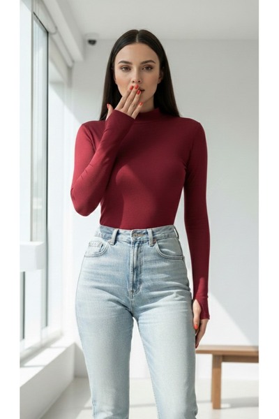 trendlina Turtleneck Blouse Body