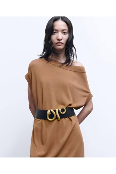 MODAM HİFA Snake Buckle Elastic Belt Women's Belt Dress Belt Shirt Belt Waist...