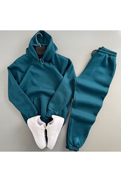 WENMİNG Men's 3-Ply Ka Hooded Tracksuit Set