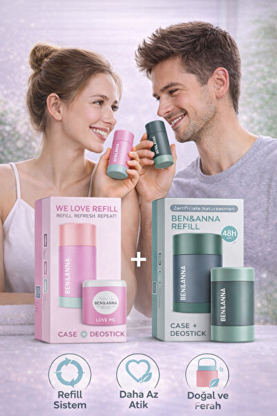 BEN ANNA Ben&Anna Love Me ve Persian Lime Refill Deodorant 2’li Aile Paketi V...