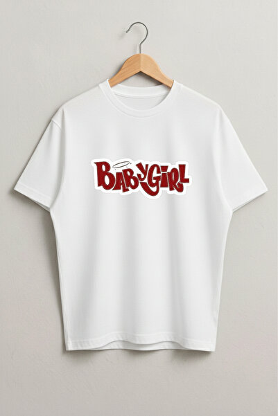 LORVEX Babygirl Printed Oversized Cotton Women's Tshirt - T-Shirt
