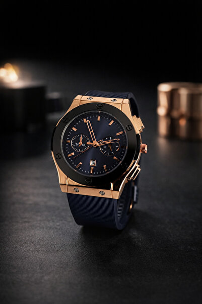 G Sport POLO Hublot Model Silicone Strap Calendar Wristwatch