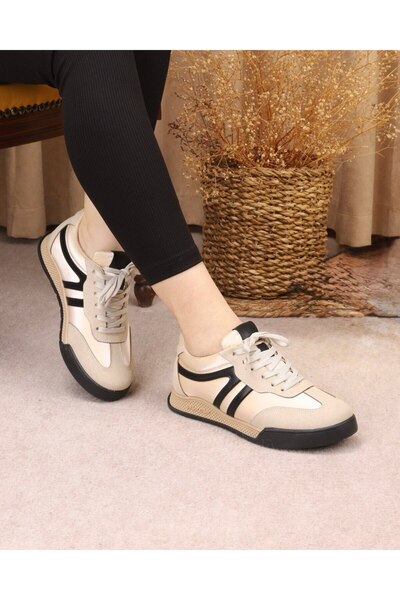 Layber Women's Sneaker Lace-Up Solid Color Sole Sports Shoes