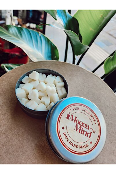 Candle Kalp buhurdanlık mum seti 45 adet 7x3cm %100soya wax kahve kokulu