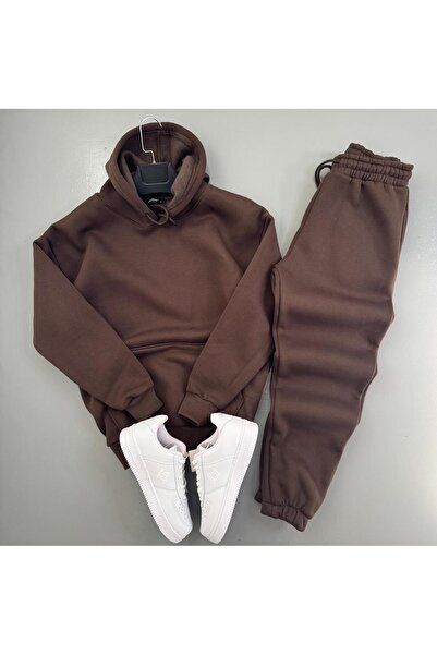 WENMİNG Men's 3-Ply Ka Hooded Tracksuit Set