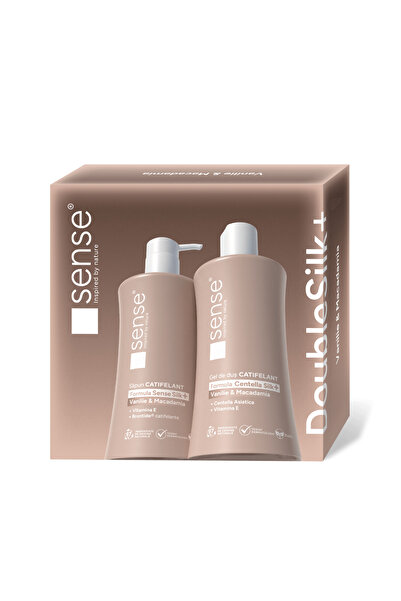 Sense Set cadou DoubleSilk Vanilie și Macadamia 330ml