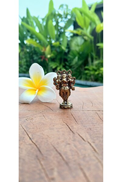 tutu tasarım Mini Pirinç Spiritüel Figürler - Ganesha ve Buda Dekoratif Heyke...
