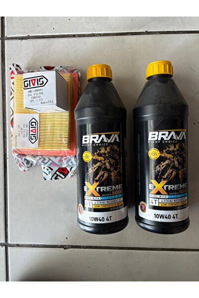 EMİNMOTOR Cf Nk250-Sr250 Yağ Bakım Seti (2 ad Brava 6000 10/40+Hava Filtresi+...