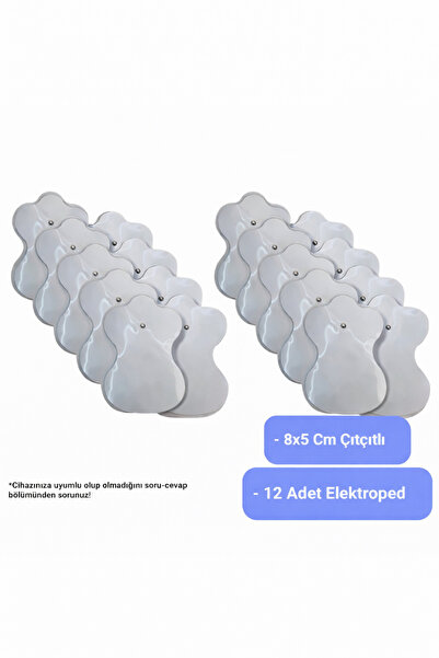TeknoEser TENS Pedi 12 Adet 8x5 cm Çıtçıtlı Elektroped – TENS & EMS Cihazları...