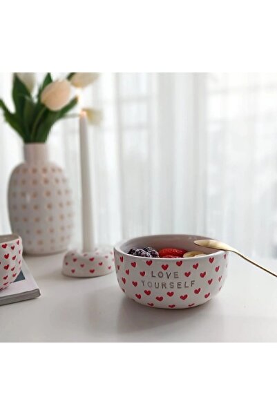 8atelier Kalp bowl seramik kase