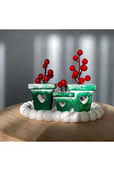 Noora Stone 3’lü mini saksı