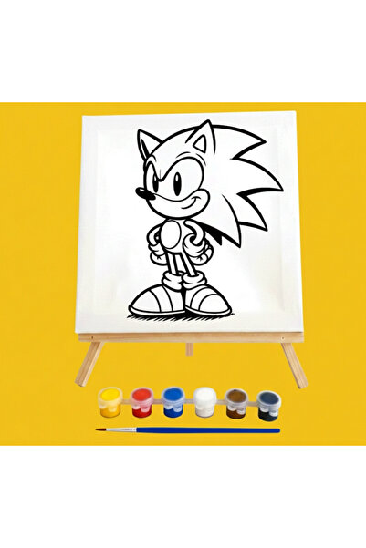 Öğretmenden Sonic Tuval Boyama Seti
