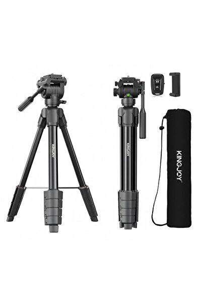 AZT Kingjoy S690 VT-200 10kg Kapasiteli 155cm Çantalı Pan Kafa Profesyonel Tr...