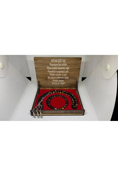 UMUTSONLİNE مجموعة أساور من حجر الكابلنجوز الطبيعي مكونة من 33 قطعة