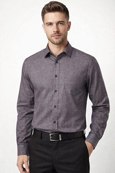 COLVIS MAN Klasik Uzun Kol Cepli Pamuklu Şamre Ofis Lik Hediye Kutulu Erkek G...