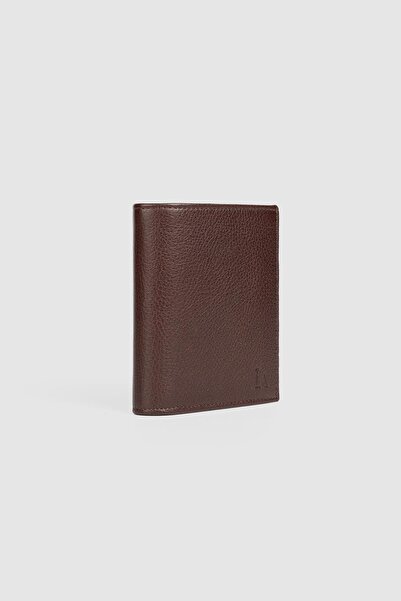 Store محفظة رجالية من الجلد الطبيعي مع حماية RFID وحجرة للعملات المعدنية