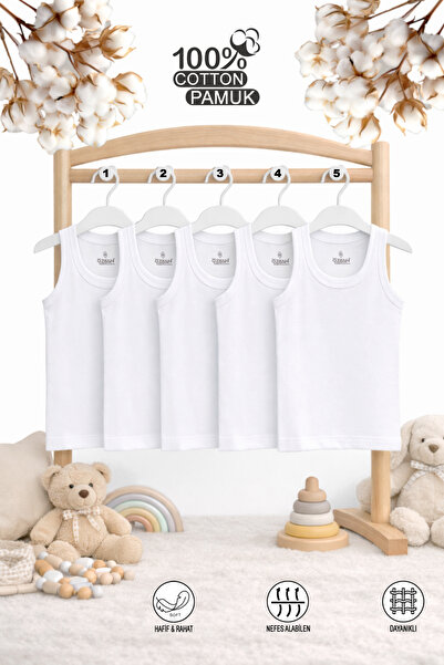 ÖZKAN underwear Özkan 0702 5-Pack Boys' Baby 100% Cotton Single Jersey Fabric...