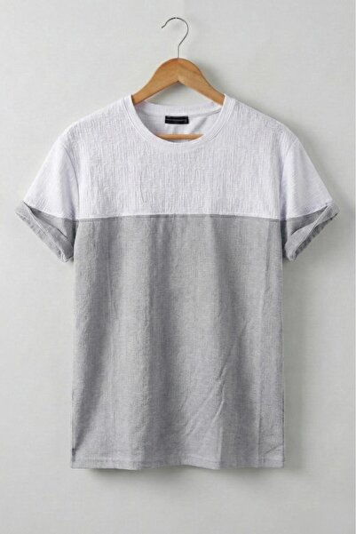 Oksit Tricou cu guler pentru bărbați slim fit de la Reka Jacquard, cu panou t...