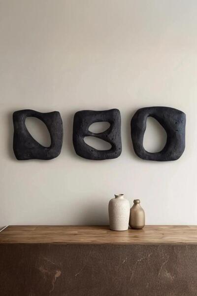 Muyika Design Duvar Dekoru Beton Görünümlü ,Wabi Sabi–El Yapımı Modern Dekora...