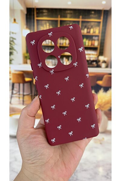 Vip Case Redmi Note 14 Pro 4g Compatible White Bow Pattern Silicone Shock-Abs...