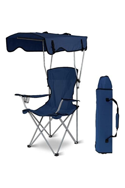 smart home كرسي تخييم قابل للطي مع مظلة شمسية - 46 × 73 × 120 سم، كرسي خارجي ...