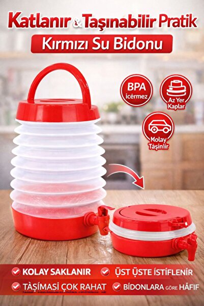 plant-home Katlanabilir Musluklu Su Bidonu 5,5 Litre – Taşınabilir, Pratik, K...