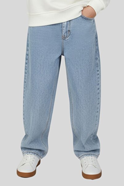 ww waka waka kids store Men's Baggy Jean Wide Leg Relaxed Fit Denim Pants