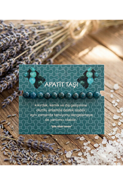 Playaks Ocean Blue Apatite Natural Stone Bracelet