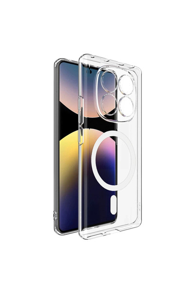 Twin Store Redmi Note 14 4g Combo Hard Transparent Magsafe Cover - Transparent