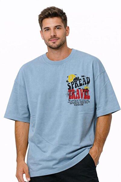 Generic Men’s Oversized Graphic T-Shirt – Premium Cotton Crew Neck Casual Str...