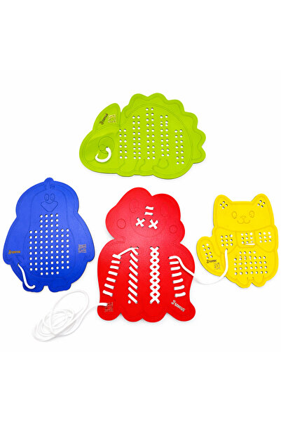 J TOYSS Wooden Stringing Toy – Educational Montessori Fine Motor Skill Develo...