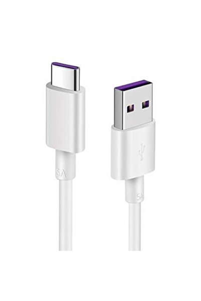 DATA Reekin Cable, USB Type C, SuperFast Charging, 5A, 1m, White